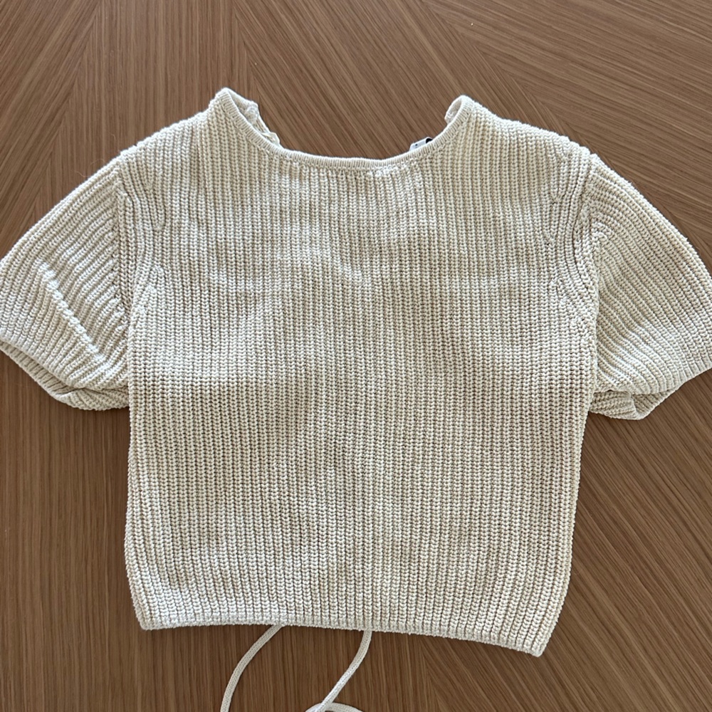 KNIT OPEN BACK TANK ZARA